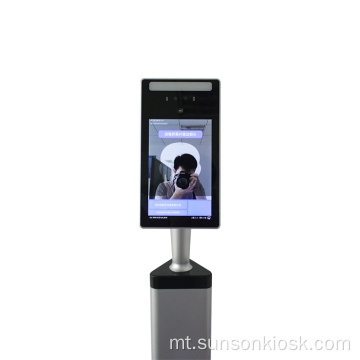 7 pulzieri AI Face Recognition Scanner Temperatura tal-Korp